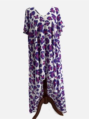 Peace Love Cake Leopard Print High Low Maxi Dress NWT Size Small